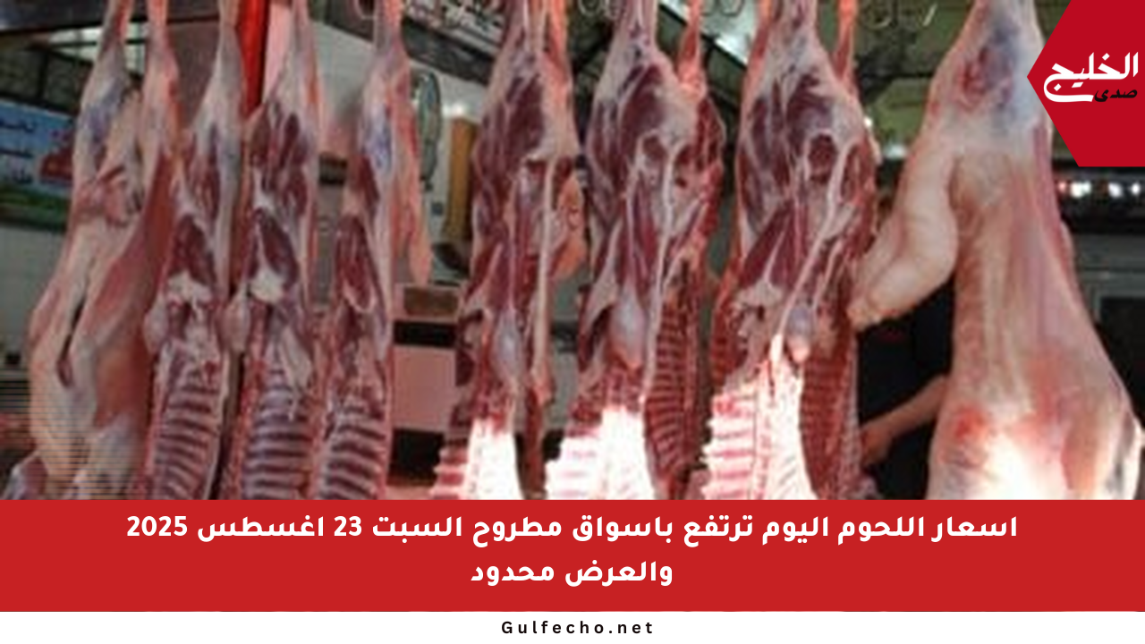 أسعار اللحوم اليوم ترتفع بأسواق مطروح السبت 23 أغسطس 2025 والعرض محدود